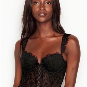 Very Sexy Lightly Lined Demi Lace-Up Bustier